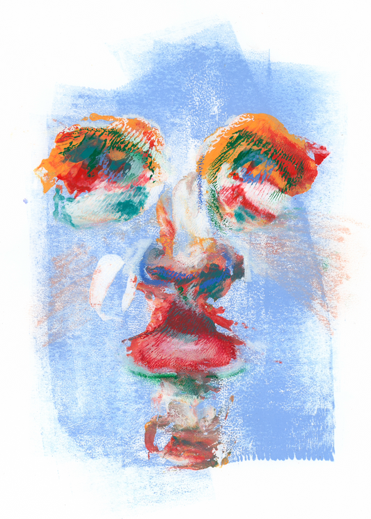 Monoprint Face